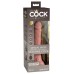King Cock Elite 7 Inch Vibrating Silicone Dual Density Cock With Remote - Light King Cock Elite 7 Inch Vibrating Silicone Dual Density Cock With Remote - Light