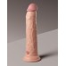 King Cock Elite 9 Inch Vibrating Silicone Dual Density Cock With Remote - Light