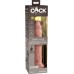 King Cock Elite 9 Inch Vibrating Silicone Dual Density Cock With Remote - Light