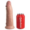King Cock Elite 8 Inch Dual Density Silicone Cock - Light