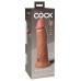 King Cock Elite 8 Inch Silicone Dual Density Cock - Tan