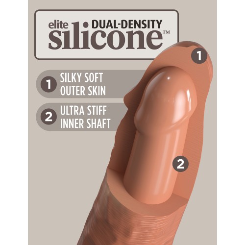 King Cock Elite 8 Inch Silicone Dual Density Cock - Tan King Cock Elite 8 Inch Silicone Dual Density Cock - Tan