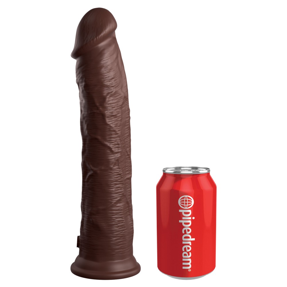 King Cock Elite 11 Inch Silicone Dual Density Cock - Brown King Cock Elite 11 Inch Silicone Dual Density Cock - Brown