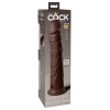 King Cock Elite 11 Inch Silicone Dual Density Cock - Brown King Cock Elite 11 Inch Silicone Dual Density Cock - Brown