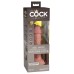 King Cock Elite 6 Inch Vibrating Silicone Dual Silicone Dual Density Cock - Light King Cock Elite 6 Inch Vibrating Silicone Dual Silicone Dual Density Cock - Light
