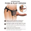 King Cock Elite Comfy Silicone Body Dock Kit - Harness and 7 Inch Dildo - Tan
