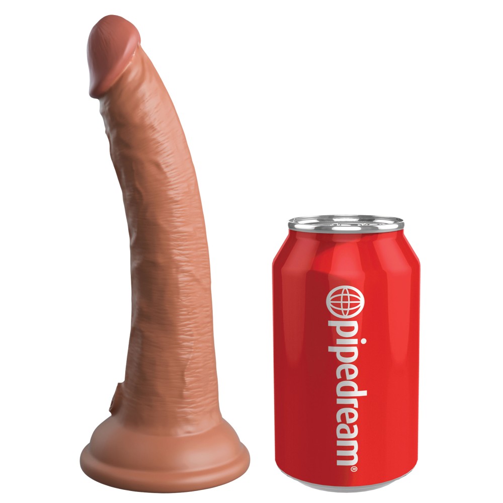King Cock Elite Comfy Silicone Body Dock Kit - Harness and 7 Inch Dildo - Tan