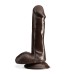 Dr. Skin Plus - 6 Inch Posable Dildo With Balls -  Chocolate