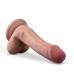 Dr. Skin Plus - 6 Inch Posable Dildo With Balls - Mocha Dr. Skin Plus - 6 Inch Posable Dildo With Balls - Mocha