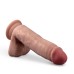 Dr. Skin Plus - 7 Inch Posable Dildo With Balls - Mocha Dr. Skin Plus - 7 Inch Posable Dildo With Balls - Mocha
