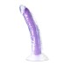 Neo Elite Glow in the Dark - Light - 7 Inch Silicone Dual Density Dildo - Neon Purple
