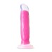 Neo Elite Glow in the Dark - Marquee - 8 Inch  Silicone Dual Density Dildo  - Neon Pink