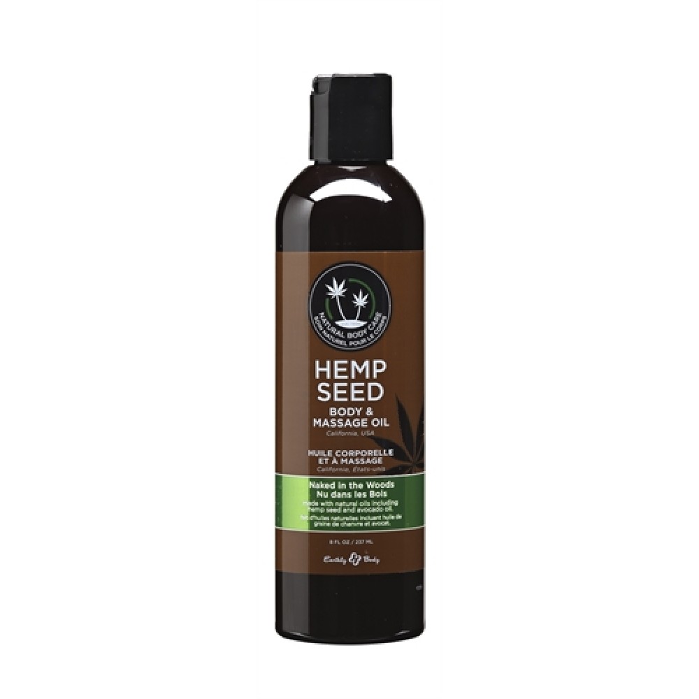 Hemp Seed Massage and Body Oil - Naked in the Woods - 8 Fl. Oz./ 237ml