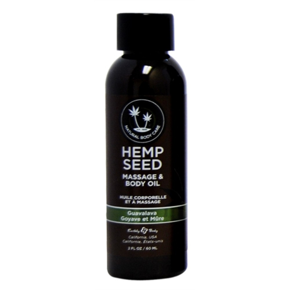 Hemp Seed Massage and Body Oil - Guavalava 2 Fl. Oz/ 60ml