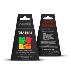 Teasers Fresh Fruit Mix - 9 Lubricant Packettes - 2 Each Teasers Fresh Fruit Mix - 9 Lubricant Packettes - 2 Each