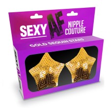 Sexy Af Nipple Couture Gold Sequin Stars Sexy Af Nipple Couture Gold Sequin Stars