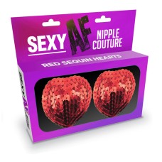 Sexy Af Nipple Couture Red Sequin Hearts Sexy Af Nipple Couture Red Sequin Hearts