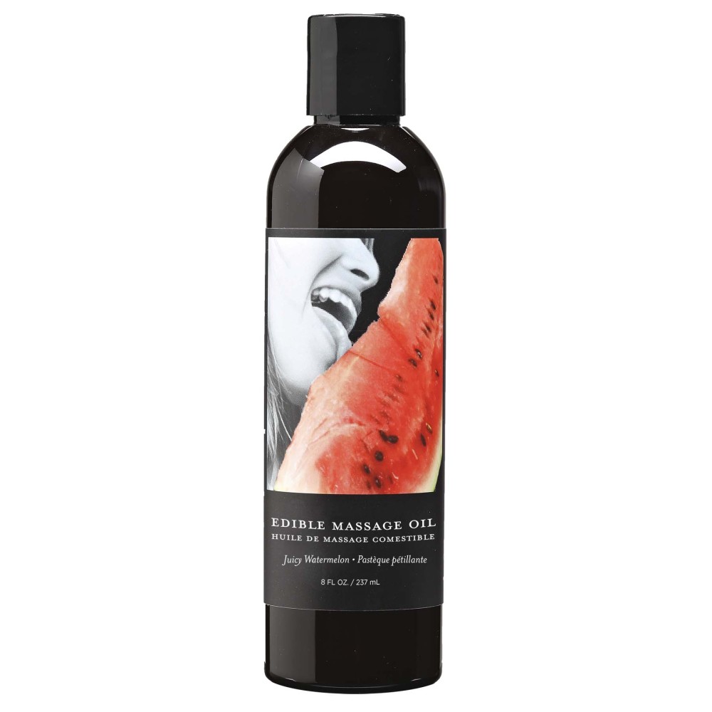 Edible Massage Oil - Watermelon - 8 Fl. Oz.