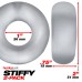 Stiffy 2-Pack Bulge-Rings - Clear Ice