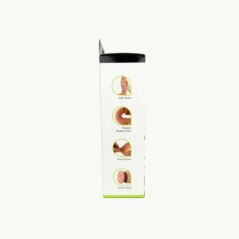 Get Lucky 8 Inch Real Skin Dildo - Tan
