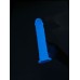 Glow-in-the-Dark Periwinkle Peen Dildo 8.5"