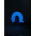 Glow-in-the-Dark Periwinkle Peen Dildo 8.5"