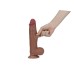 Real Skin 8" Dual Layer Dildo - Light Brown
