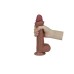 Real Skin 8" Dual Layer Dildo - Light Brown