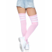 3 Stripes Athletic Ribbed Thigh Highs - One Size - Light Pink 3 Stripes Athletic Ribbed Thigh Highs - One Size - Light Pink
