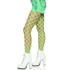 Jumbo Pothole Net Tights - Neon Green - One Size