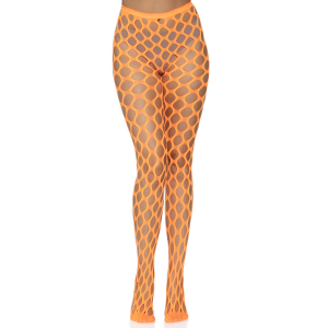 Jumbo Pothole Net Tights - Neon Orange - One Size Jumbo Pothole Net Tights - Neon Orange - One Size
