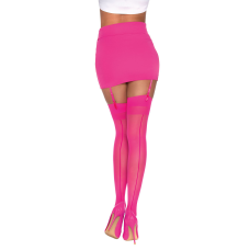Sheer Thigh Highs - One Size - Hot Pink Sheer Thigh Highs - One Size - Hot Pink