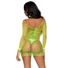 Supreme Fence Net Mini Dress - One Size - Neon Green