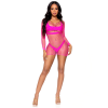 Supreme Fence Net Mini Dress - One Size - Neon Pink
