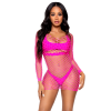 Supreme Fence Net Mini Dress - One Size - Neon Pink