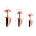 Pink Rose Gold Anal Plug - Small