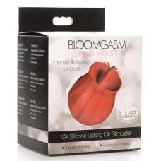Bloomgasm - Wild Violet 10x Licking Clit Stimulator - Red
