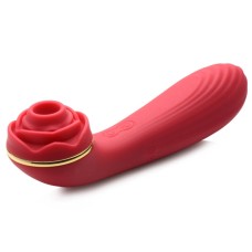Bloomgasm Passion Petals 10x Suction Rose Vibrator - Red Bloomgasm Passion Petals 10x Suction Rose Vibrator - Red