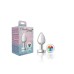 Light Up Silver Metal Plug - Medium