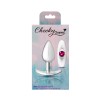 Silver Anchor Buttplug Kit - Clear Iridescent/pink