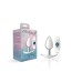 Silver Anchor Buttplug Kit - Clear Iridescent/teal Silver Anchor Buttplug Kit - Clear Iridescent/teal