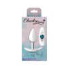 Silver Anchor Buttplug Kit - Clear Iridescent/teal