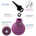 Health and Wellness Deluxe Enema Douche Non- Backflow One-Way Valve - 7.9 Fl. Oz. - Plum