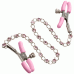 Nipple Play Crystal Chain Nipple Clamps - Pink Nipple Play Crystal Chain Nipple Clamps - Pink