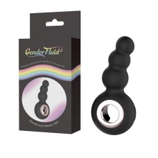 Gender Fluid Quiver Anal Ring Bead Vibe - Black Gender Fluid Quiver Anal Ring Bead Vibe - Black