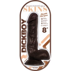 Dickboy - Skins - Dildo With Balls - 8 Inch - Chocolate Dick Lover Dickboy - Skins - Dildo With Balls - 8 Inch - Chocolate Dick Lover
