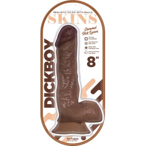 Dickboy - Skins - Dildo With Balls - 8 Inch - Caramel Dick Lover Dickboy - Skins - Dildo With Balls - 8 Inch - Caramel Dick Lover