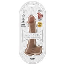 Skinsations - Skinlastic - Sliding Skin Dildo   - 8-Inch With Suction Base