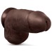 Au Naturel - Chub - 10 Inch Dildo - Chocolate