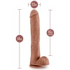 Au Naturel - Daddy - 14 Inch Dildo - Mocha